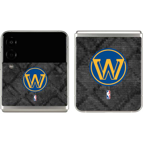 NBA Golden State Warriors Dark Rust Galaxy Z Flip3 5G Skin