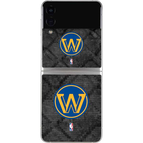 NBA Golden State Warriors Dark Rust Galaxy Z Flip3 5G Skin