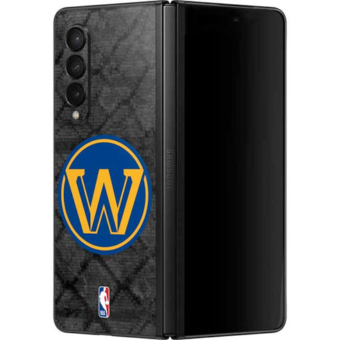 NBA Golden State Warriors Dark Rust Galaxy Z Fold3 5G Skin