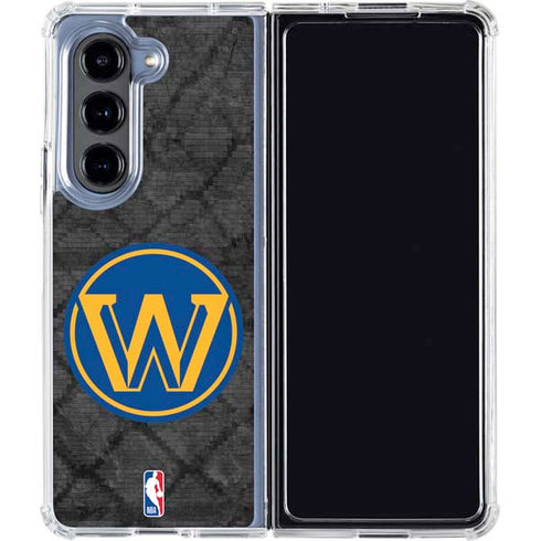 NBA Golden State Warriors Dark Rust Galaxy Z Fold5 5G Clear Case