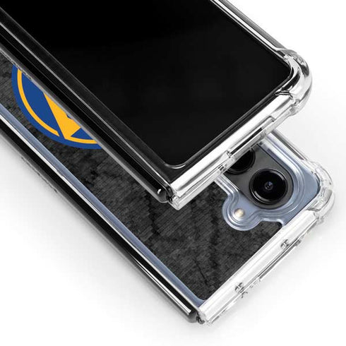 NBA Golden State Warriors Dark Rust Galaxy Z Fold5 5G Clear Case