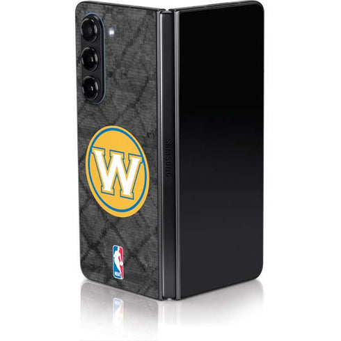 NBA Golden State Warriors Dark Rust Galaxy Z Fold5 5G Skin