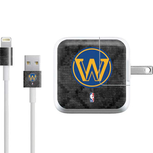 NBA Golden State Warriors Dark Rust iPad Charger (10W USB) Skin