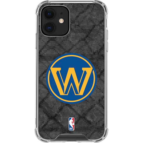 NBA Golden State Warriors Dark Rust iPhone 12 Clear Case