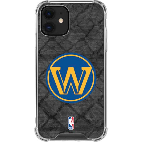 NBA Golden State Warriors Dark Rust iPhone 12 Mini Clear Case