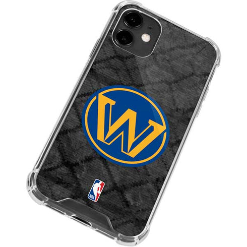 NBA Golden State Warriors Dark Rust iPhone 12 Mini Clear Case