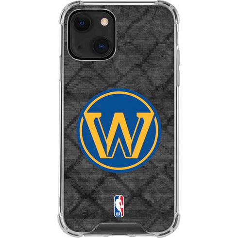 NBA Golden State Warriors Dark Rust iPhone 13 Mini Clear Case