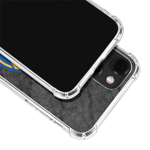 NBA Golden State Warriors Dark Rust iPhone 13 Mini Clear Case