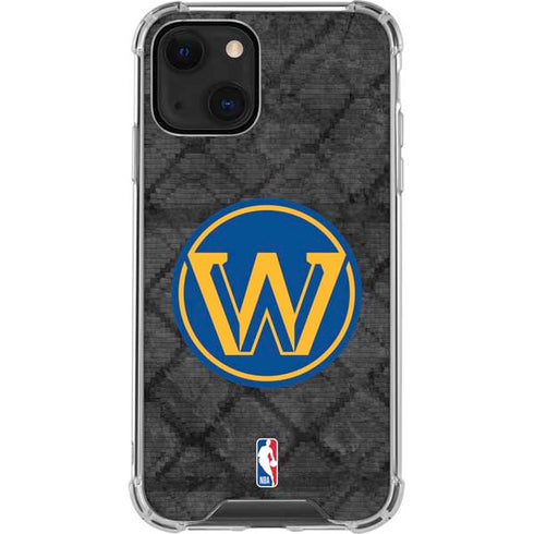NBA Golden State Warriors Dark Rust iPhone 14 Clear Case