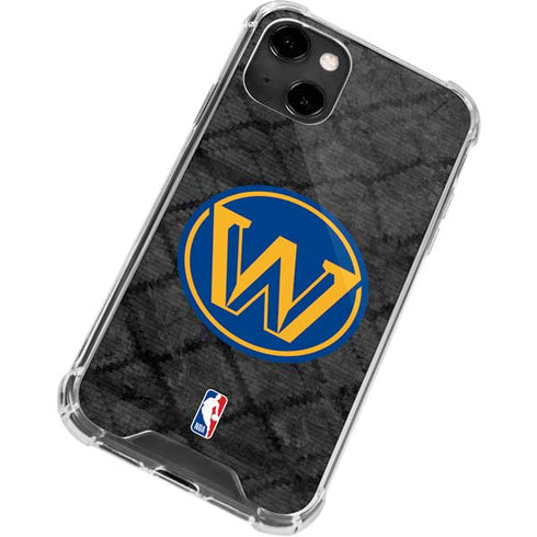 NBA Golden State Warriors Dark Rust iPhone 14 Clear Case