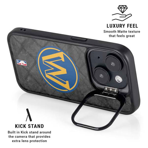 NBA Golden State Warriors Dark Rust iPhone 14 Plus Kickstand Case