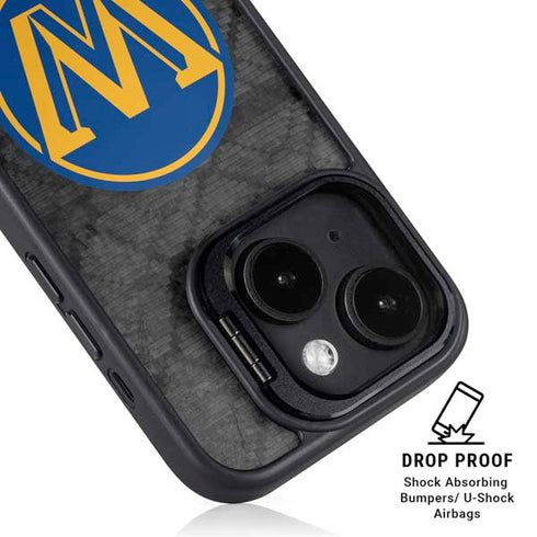 NBA Golden State Warriors Dark Rust iPhone 14 Plus Kickstand Case
