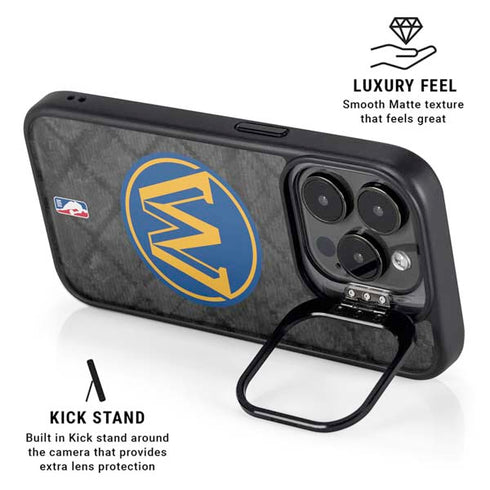 NBA Golden State Warriors Dark Rust iPhone 14 Pro Max Kickstand Case