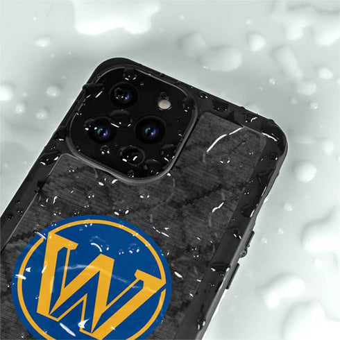 NBA Golden State Warriors Dark Rust iPhone 14 Pro Max Waterproof Case