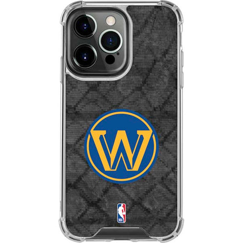 NBA Golden State Warriors Dark Rust iPhone 15 Pro Clear Case