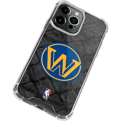 NBA Golden State Warriors Dark Rust iPhone 15 Pro Clear Case