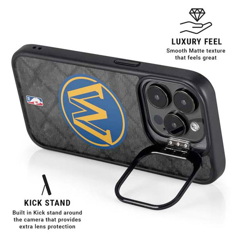 NBA Golden State Warriors Dark Rust iPhone 15 Pro Kickstand Case