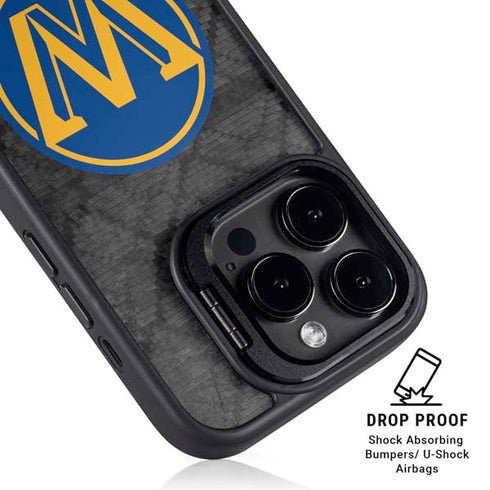 NBA Golden State Warriors Dark Rust iPhone 15 Pro Kickstand Case