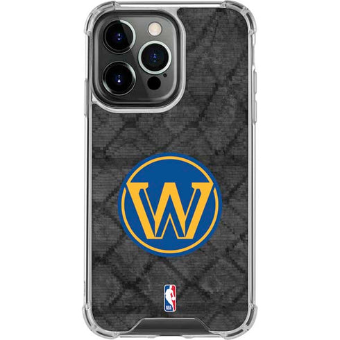 NBA Golden State Warriors Dark Rust iPhone 16 Pro Clear Case