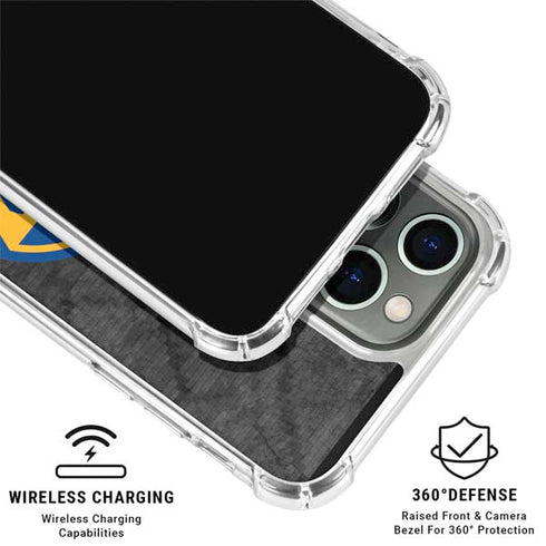 NBA Golden State Warriors Dark Rust iPhone 16 Pro Clear Case