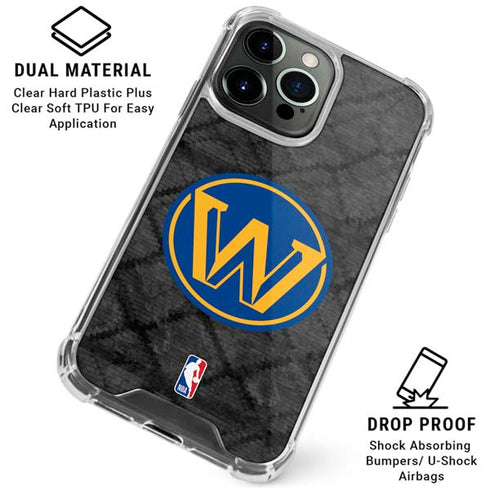 NBA Golden State Warriors Dark Rust iPhone 16 Pro Clear Case