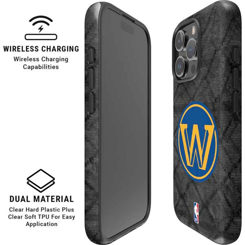 NBA Golden State Warriors Dark Rust iPhone 16 Pro Magsafe Impact Case