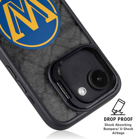 NBA Golden State Warriors Dark Rust iPhone 16e Kickstand Case