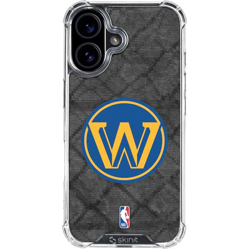 NBA Golden State Warriors Dark Rust iPhone 17 Clear Case