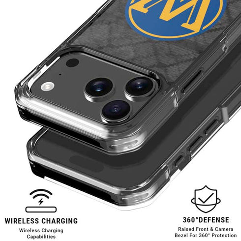 NBA Golden State Warriors Dark Rust iPhone 18 Pro Clear Case