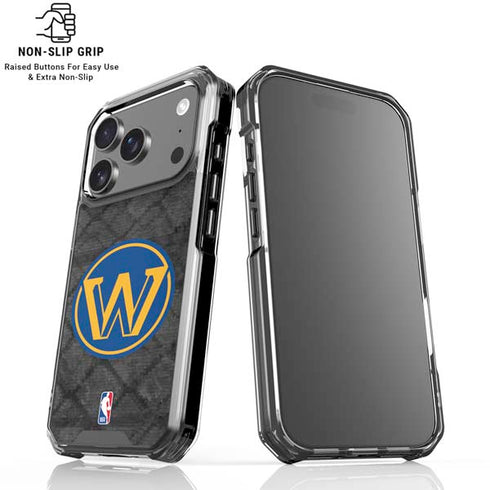 NBA Golden State Warriors Dark Rust iPhone 18 Pro Clear Case