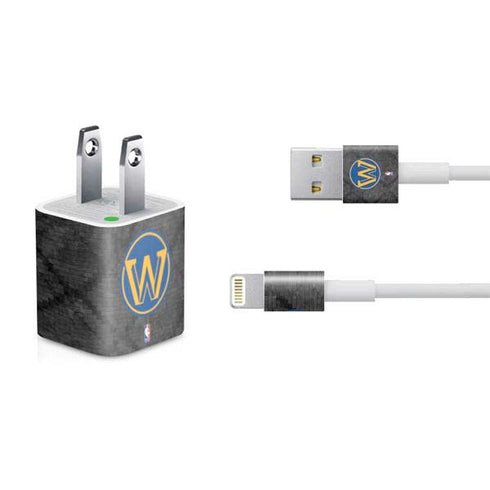 NBA Golden State Warriors Dark Rust iPhone Charger (5W USB) Skin