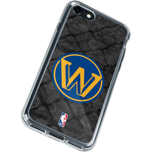 NBA Golden State Warriors Dark Rust iPhone SE (2nd & 3rd Gen) Clear Case