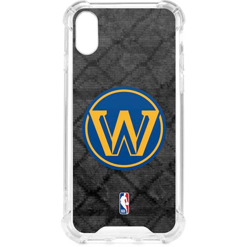 NBA Golden State Warriors Dark Rust iPhone XS Clear Case
