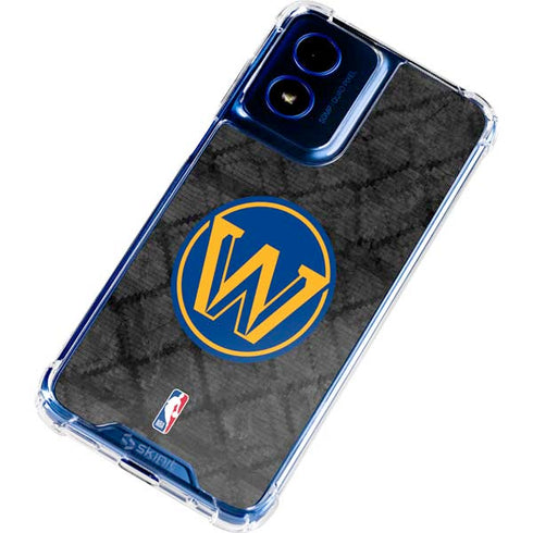 NBA Golden State Warriors Dark Rust Moto G 5G (2024) Clear Case