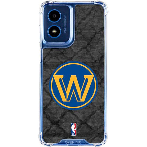 NBA Golden State Warriors Dark Rust Moto G Play 4G (2024) Clear Case