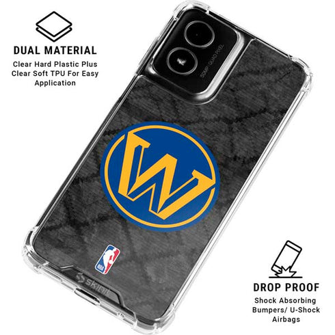NBA Golden State Warriors Dark Rust Moto G Power 5G (2024) Clear Case