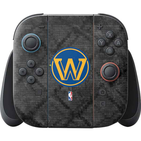 NBA Golden State Warriors Dark Rust Nintendo Skins