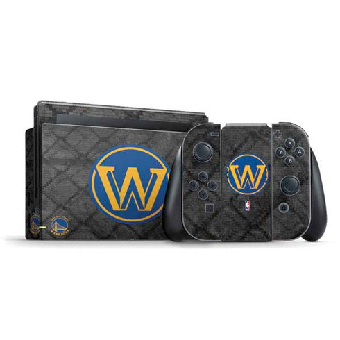 NBA Golden State Warriors Dark Rust Nintendo Skins