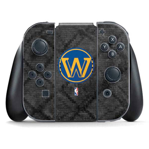 NBA Golden State Warriors Dark Rust Nintendo Skins