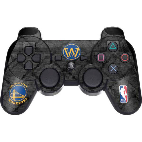 NBA Golden State Warriors Dark Rust PS3 Dual Shock wireless controller Skin
