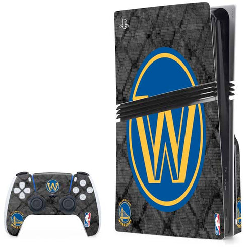 NBA Golden State Warriors Dark Rust PS5 Pro Disk Bundle Skin