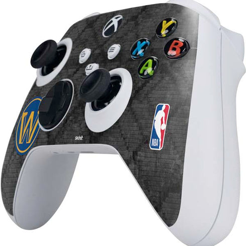 NBA Golden State Warriors Dark Rust Xbox Series S Controller Skin