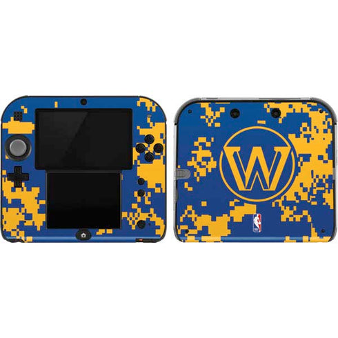 NBA Golden State Warriors Digi Camo Nintendo Skins