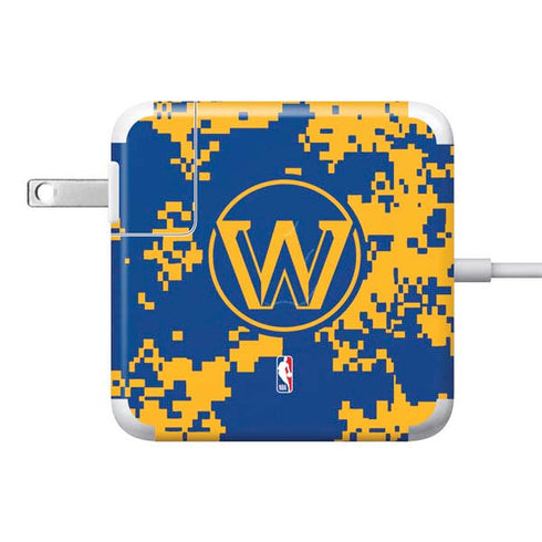 NBA Golden State Warriors Digi Camo 85W Power Adapter (15 and 17 inch MacBook Pro Charger) Skin