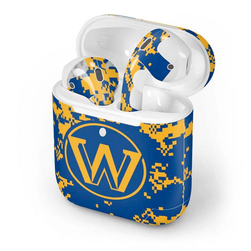 NBA Golden State Warriors Digi Camo Apple AirPods 2 Skin
