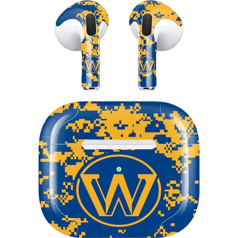NBA Golden State Warriors Digi Camo Apple AirPods (3rd Gen 2021) Skin