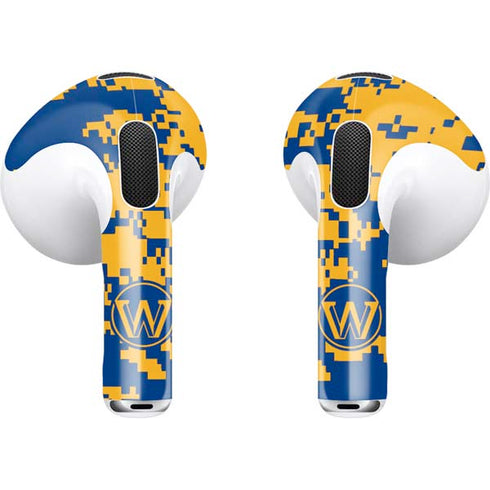 NBA Golden State Warriors Digi Camo Apple AirPods (3rd Gen 2021) Skin