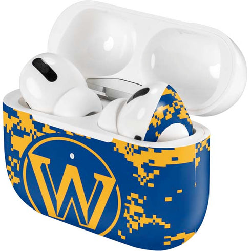 NBA Golden State Warriors Digi Camo Apple AirPods Pro Skin