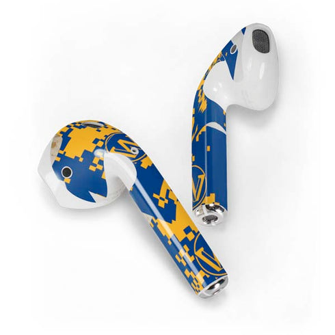 NBA Golden State Warriors Digi Camo Apple AirPods Skin