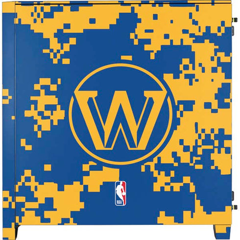 NBA Golden State Warriors Digi Camo Corsair 4000D Tempered Glass Mid-Tower ATX Case Skin